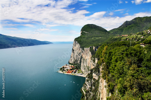 Foto View of Campione del Garda on Lake Garda