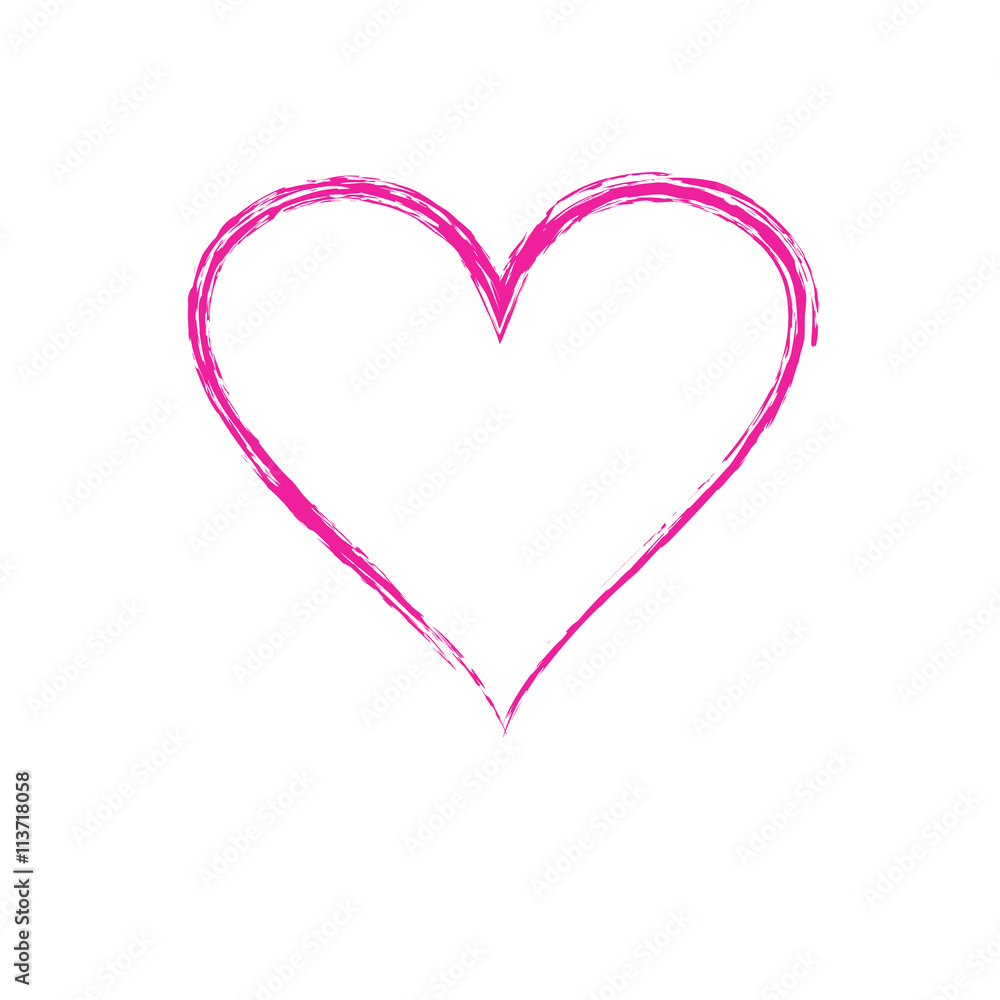 Hand drawn hearts set Hand drawn hearts set