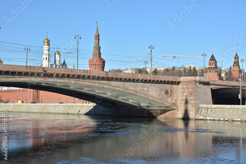 Kremlin embankment in Moscow. © sergunt