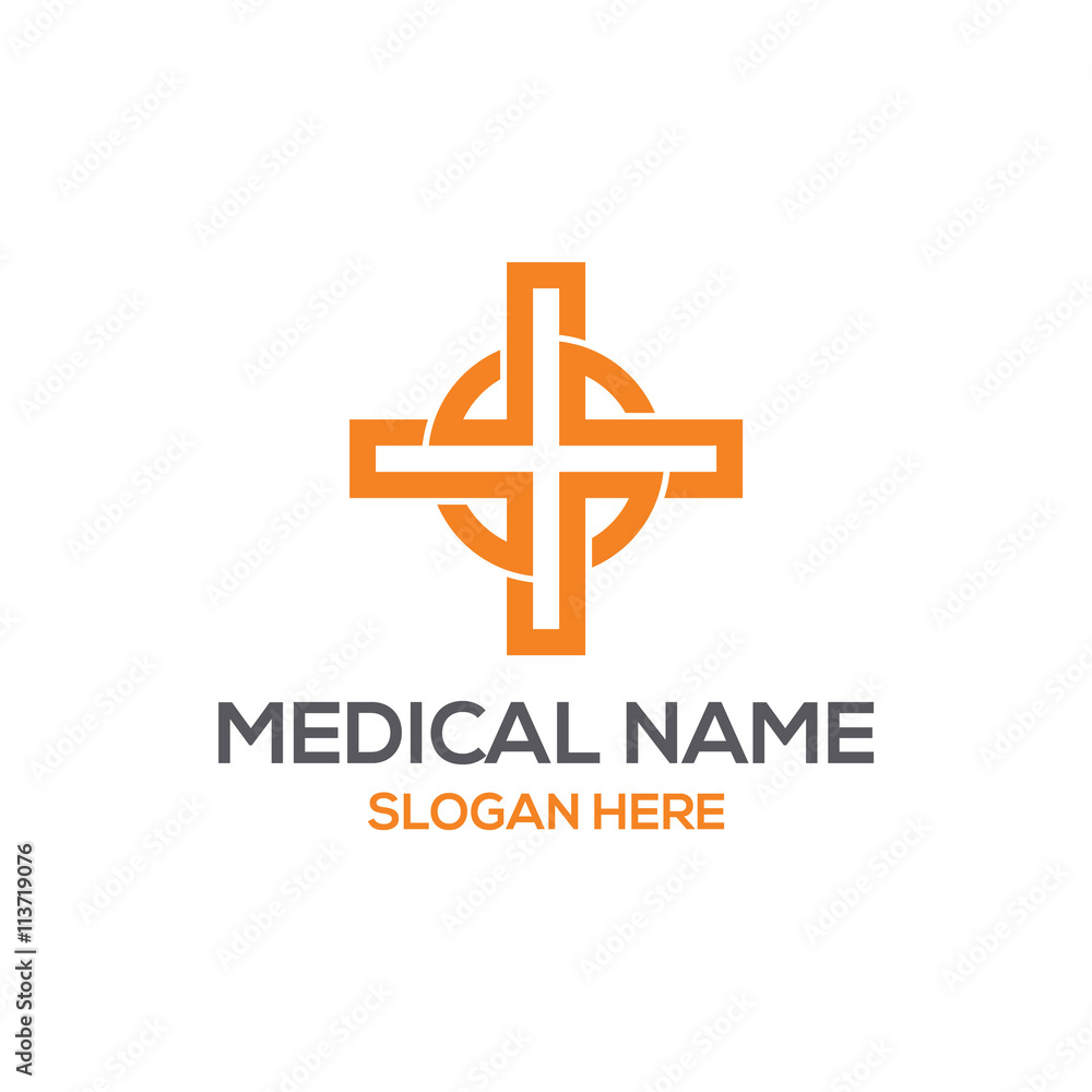 Fototapeta premium Hospital and Health care logo vector