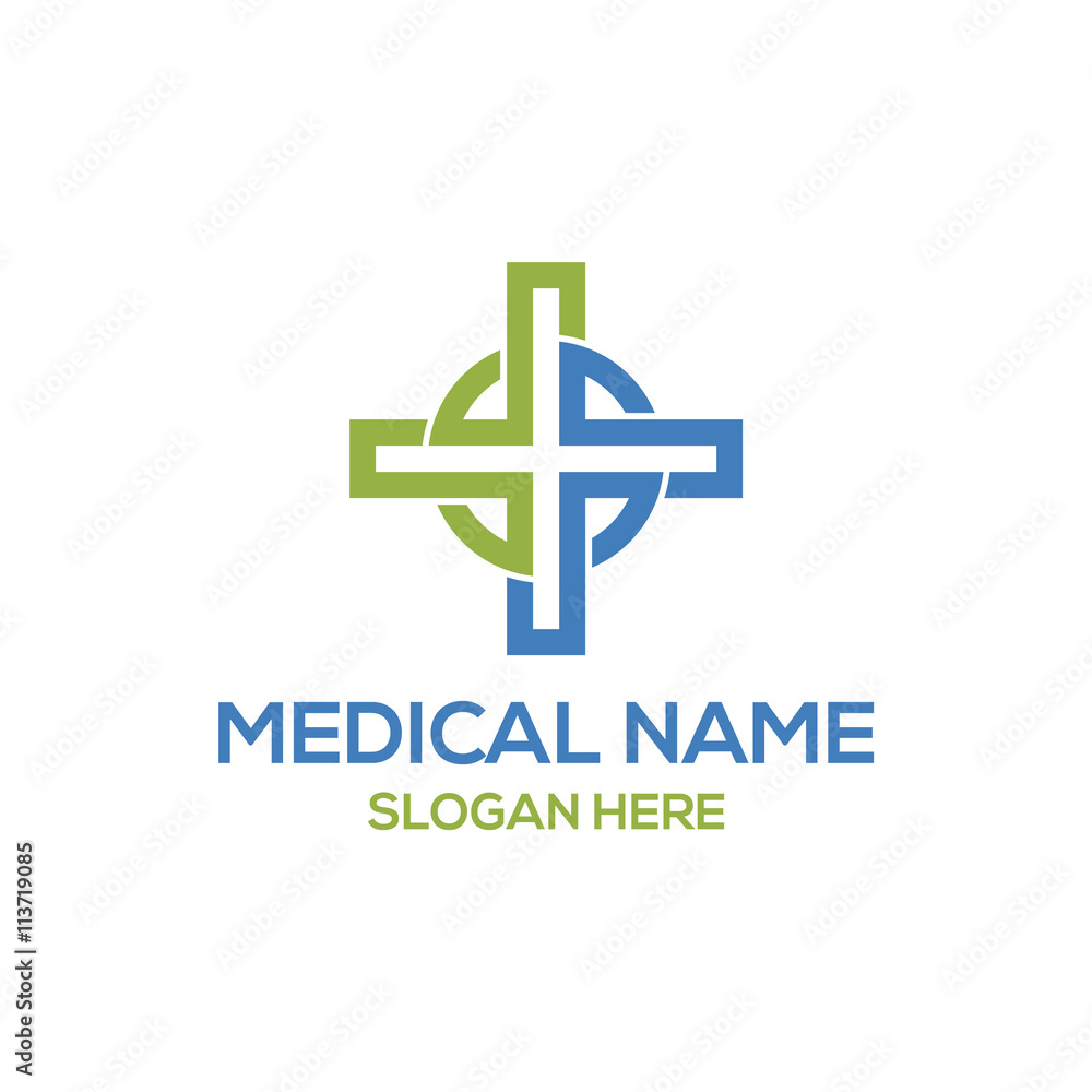Obraz premium Hospital and Health care logo vector