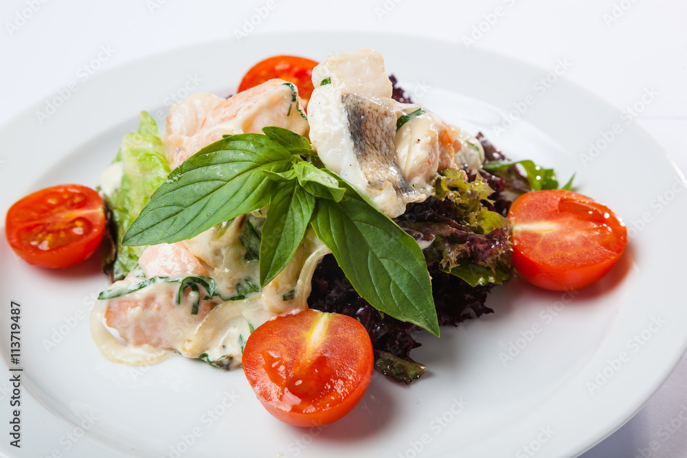 Salad with fish sauce Salad with fish sauce