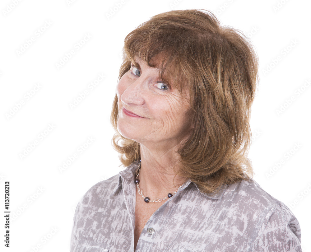 middle aged casual woman middle aged casual woman
