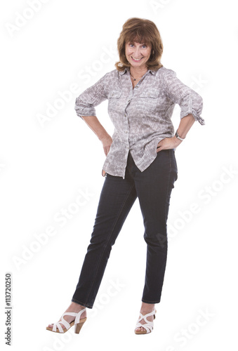 middle aged casual woman