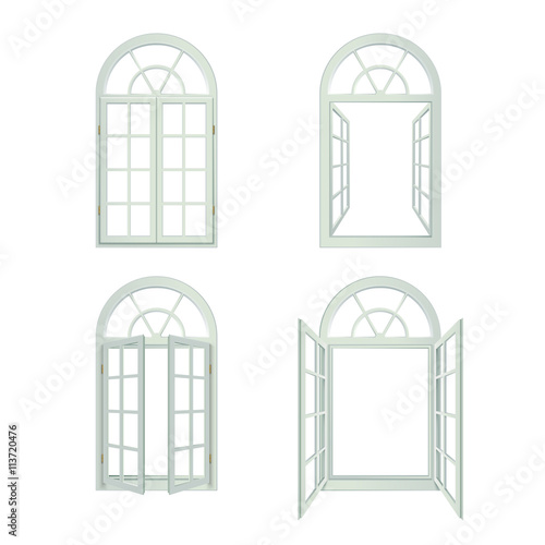Arched Windows Realistic Set
