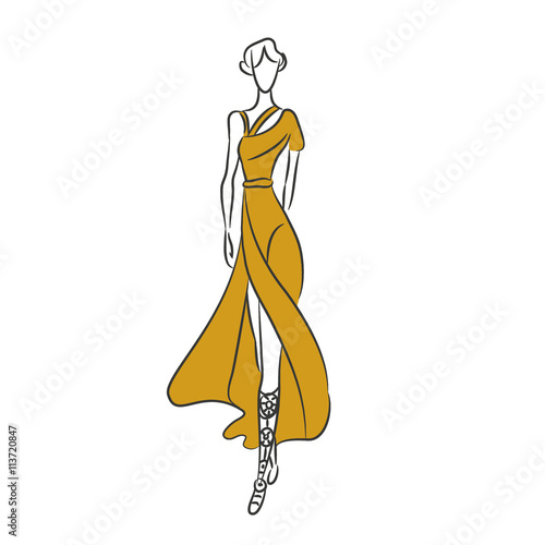 Vector fashion sketch