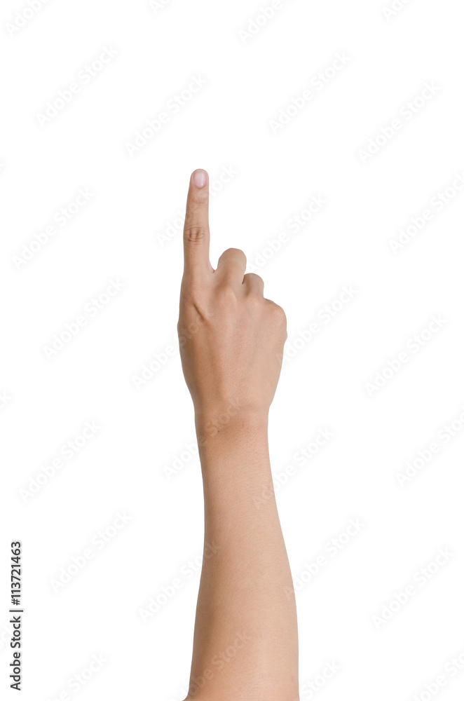 man's hand isolated on white background man's hand isolated on white background