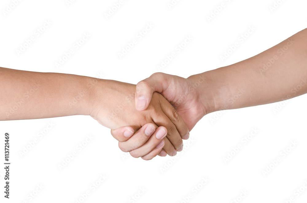 Shaking hands of two male people Shaking hands of two male people