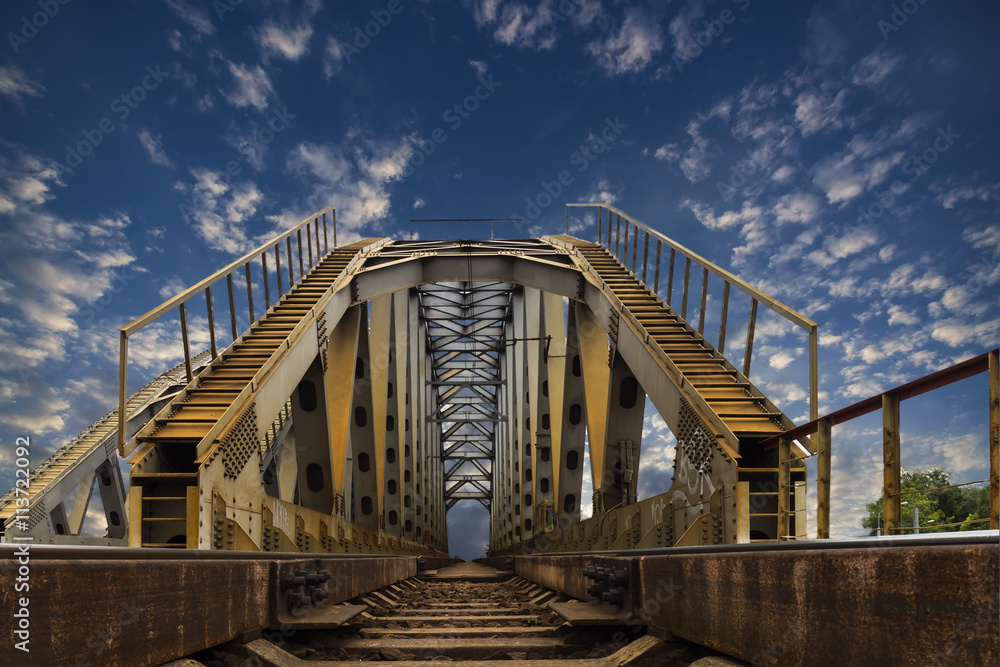  railroad steel bridge leading to heaven