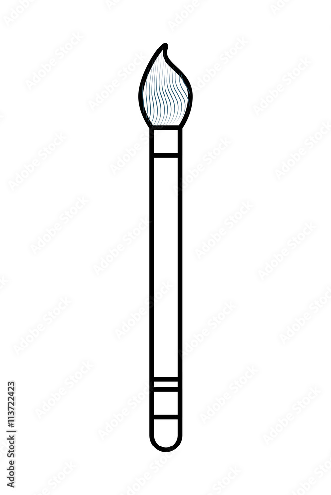 Make up and Cosmetic. brush icon. vector graphic Make up and Cosmetic. brush icon. vector graphic