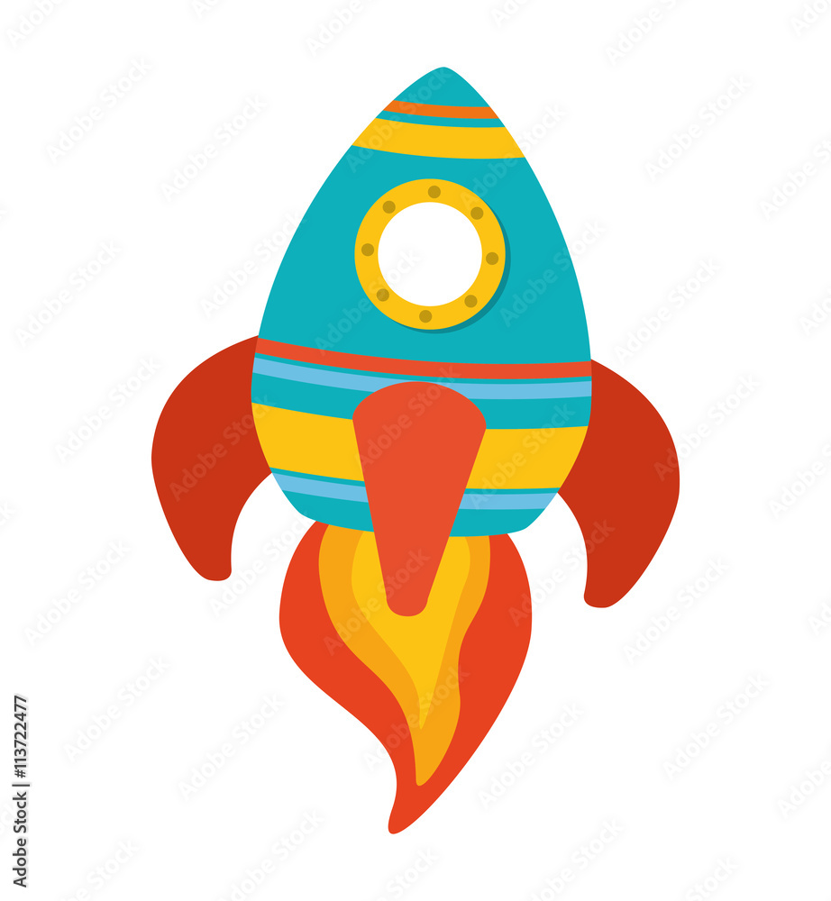 Science and technology. rocket icon. vector graphic Science and technology. rocket icon. vector graphic