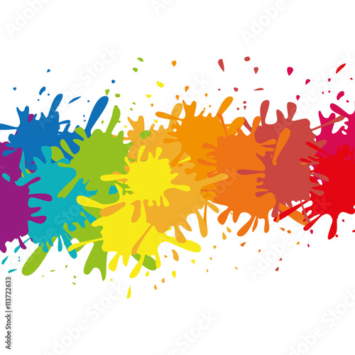 Paint design. Splash icon. vector graphic