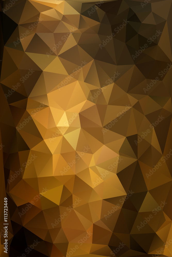 Abstract black and gold background of the triangles Abstract black and gold background of the triangles