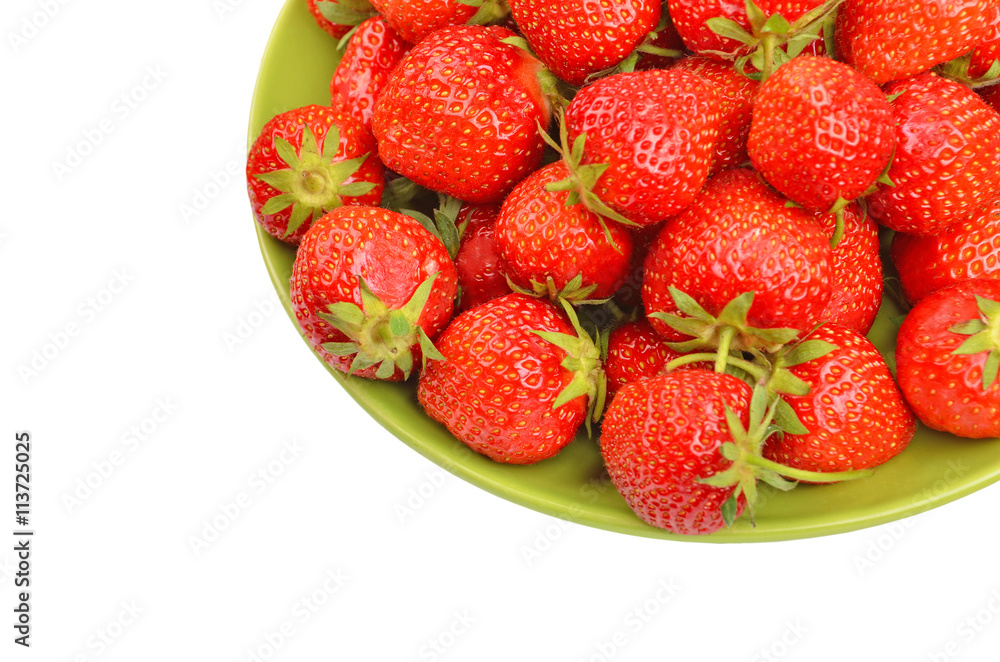 Strawberry on plate Strawberry on plate