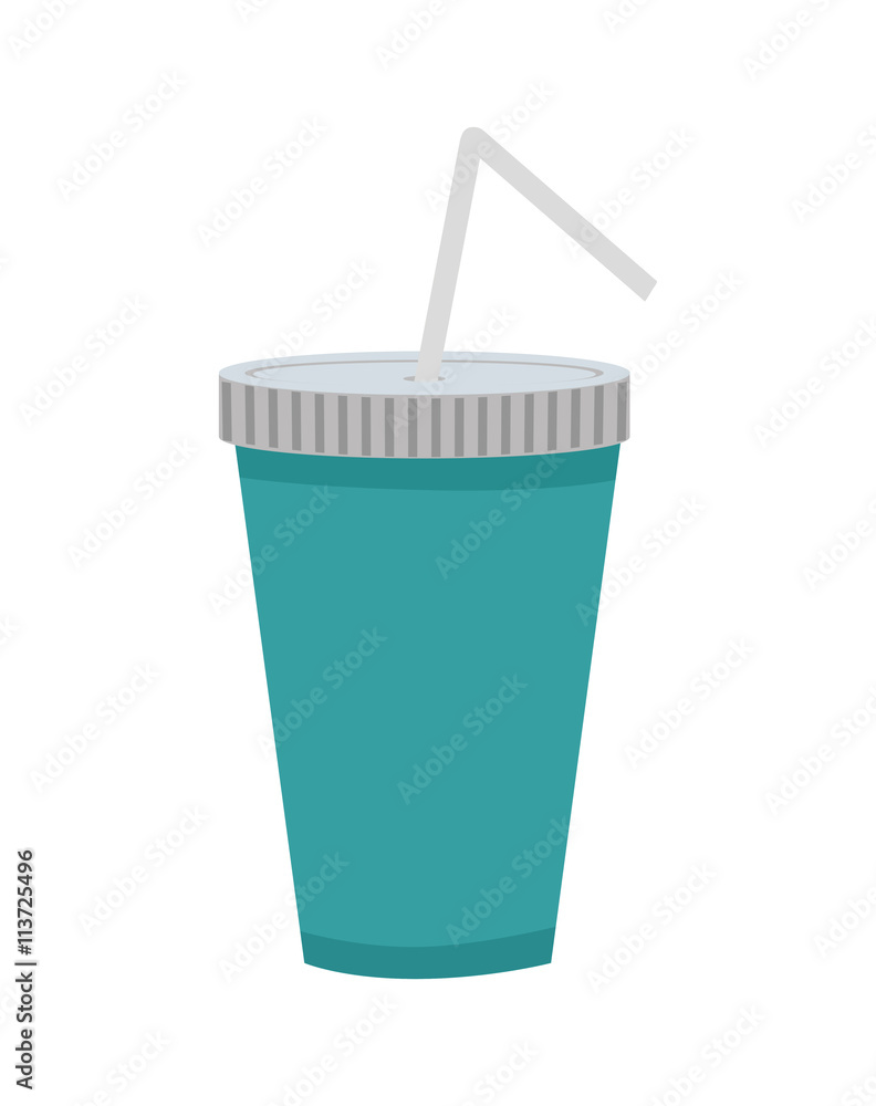 Fast and Street food concept. Eating outside. coke icon. Vector Fast and Street food concept. Eating outside. coke icon. Vector