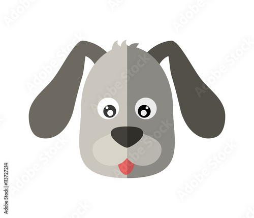 Animal and Pet love. Dog cartoon icon. vector graphic