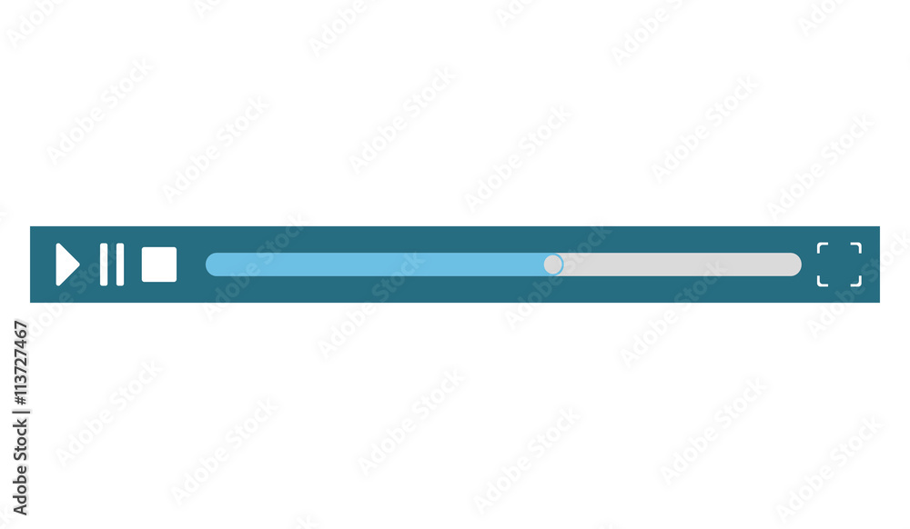 Movie concept. classic play arrow icon. vector graphic Movie concept. classic play arrow icon. vector graphic