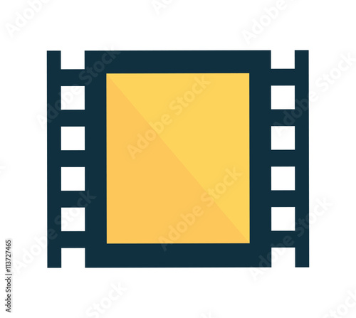 Movie concept. classic film reel icon. vector graphic © djvstock
