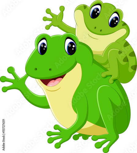 cute frog cartoon