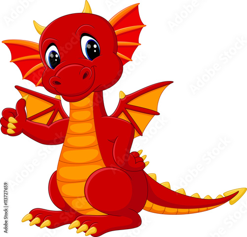 cute dragon cartoon