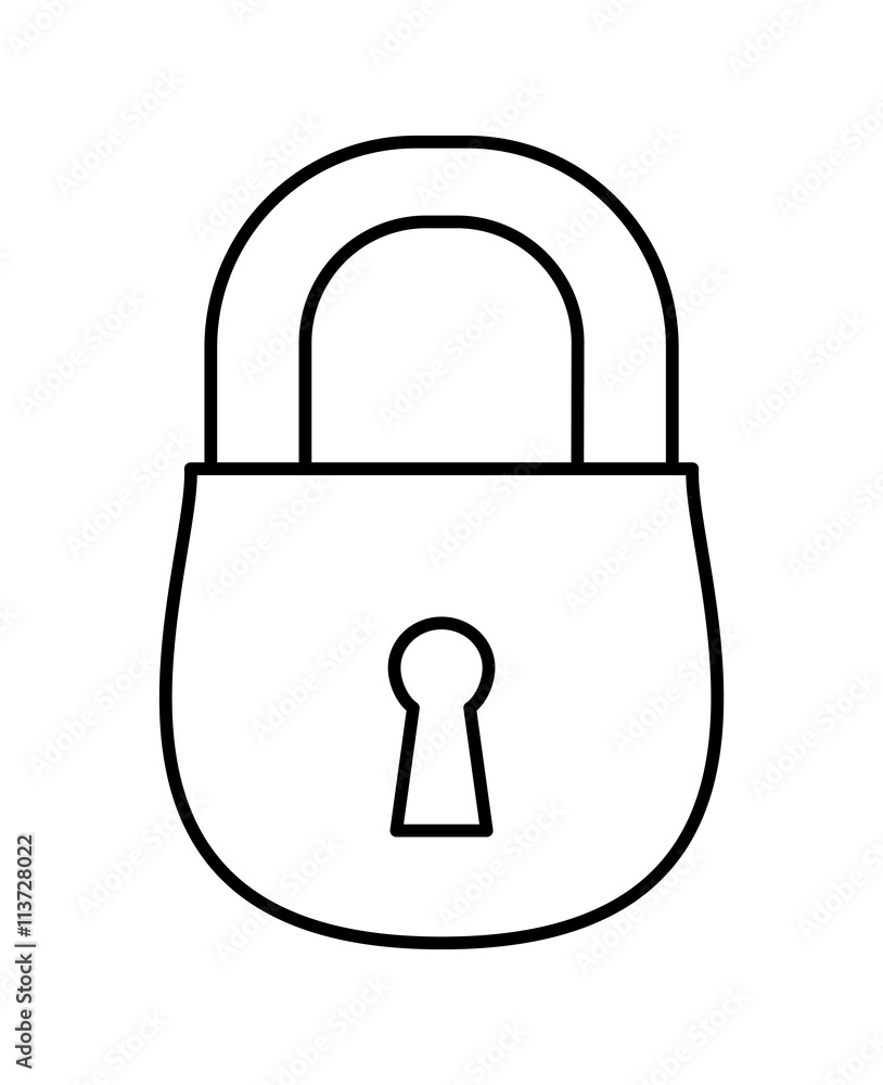 Security system concept. padlock icon. protection concept. vect Security system concept. padlock icon. protection concept. vect