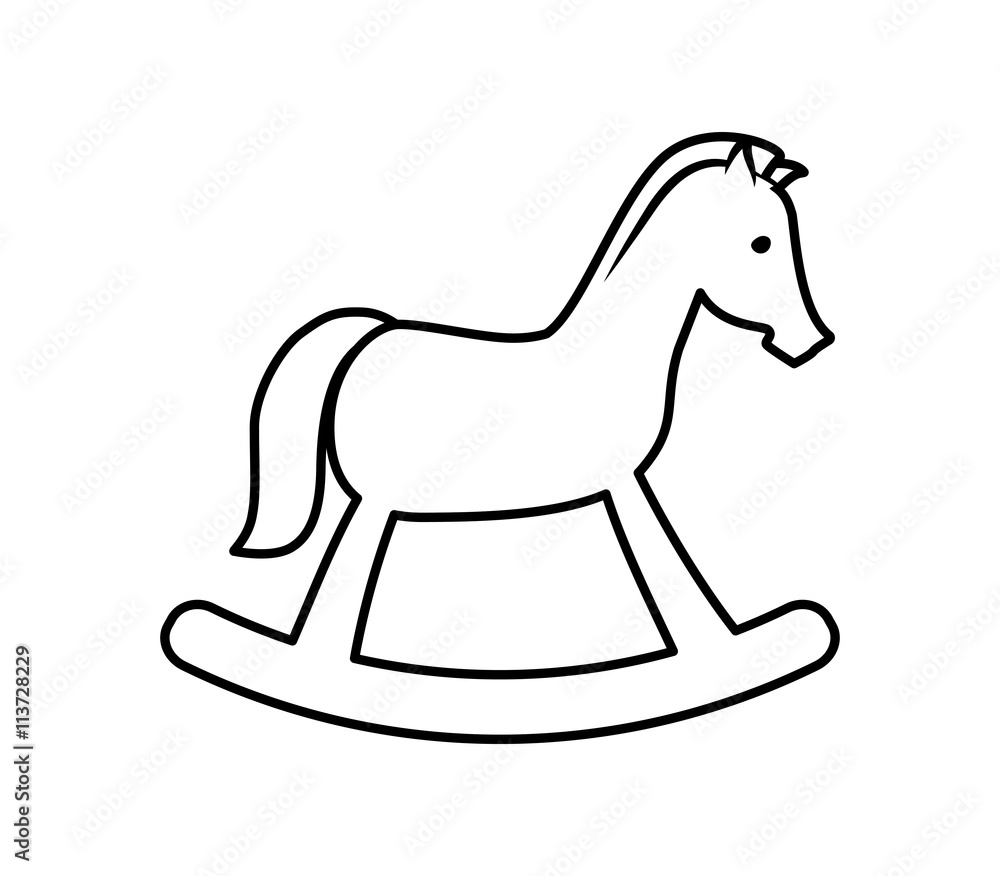 Horse silhouette. Farm Animal icon. vector graphic Horse silhouette. Farm Animal icon. vector graphic