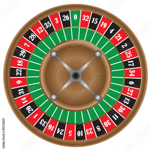Classic game of roulette wheel