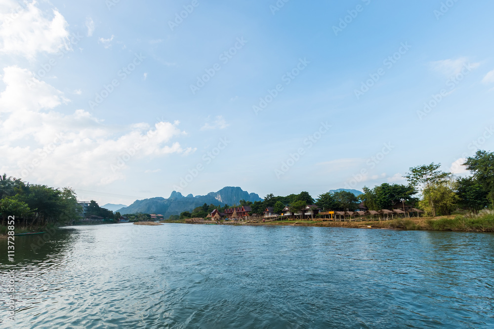 beautiful landscape of Vang Vieng,Laos