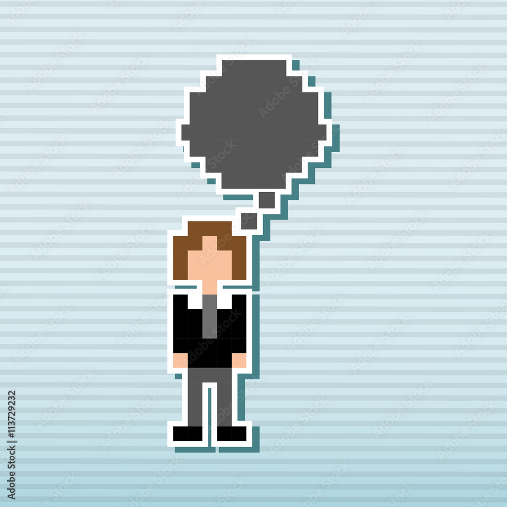 Obraz premium social media pixel design 