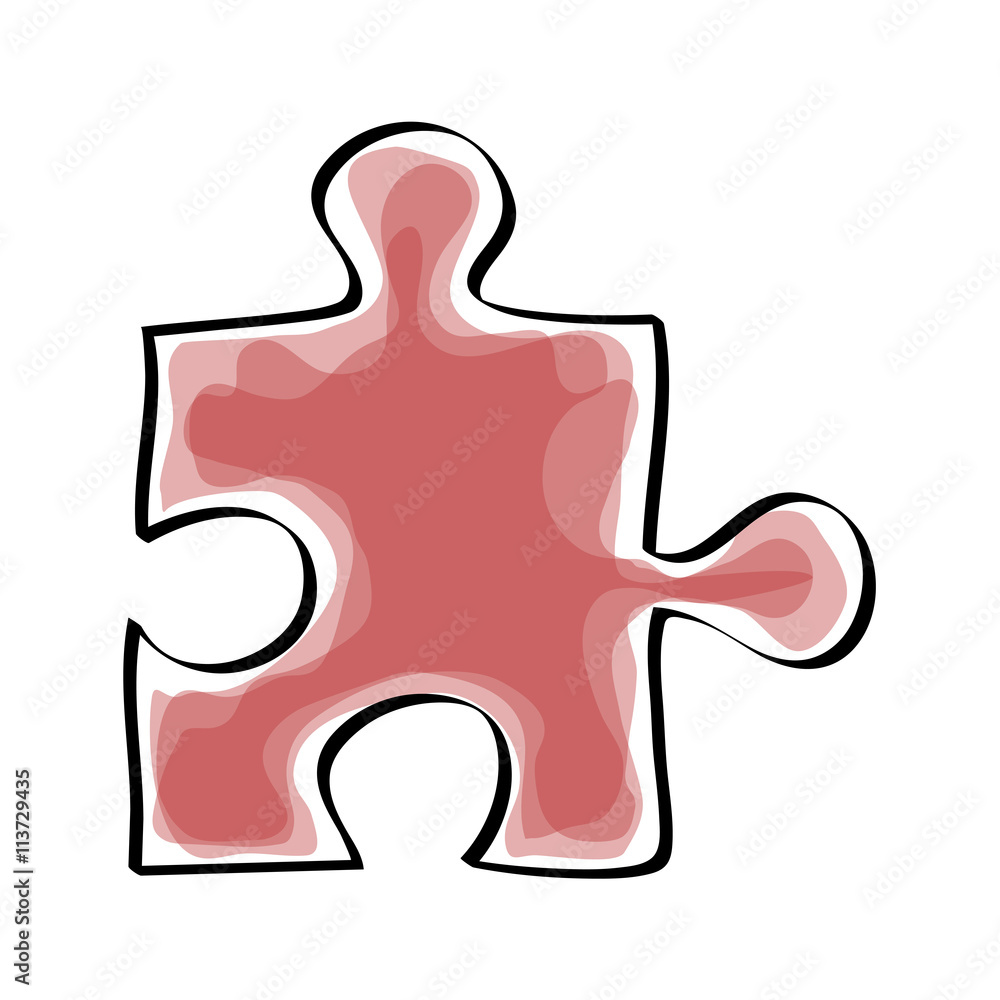 Game and teamwork design. Puzzle icon. vector graphic Game and teamwork design. Puzzle icon. vector graphic