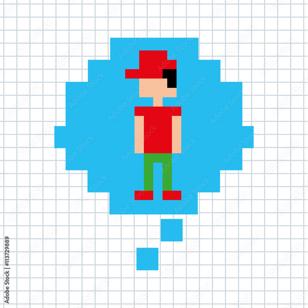 Obraz premium social media pixel design 