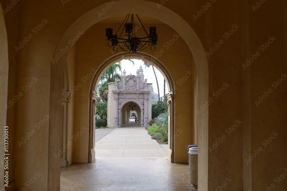Corridor in Balboa Park