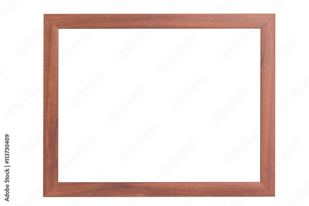 Wooden frame isolated on white Wooden frame isolated on white