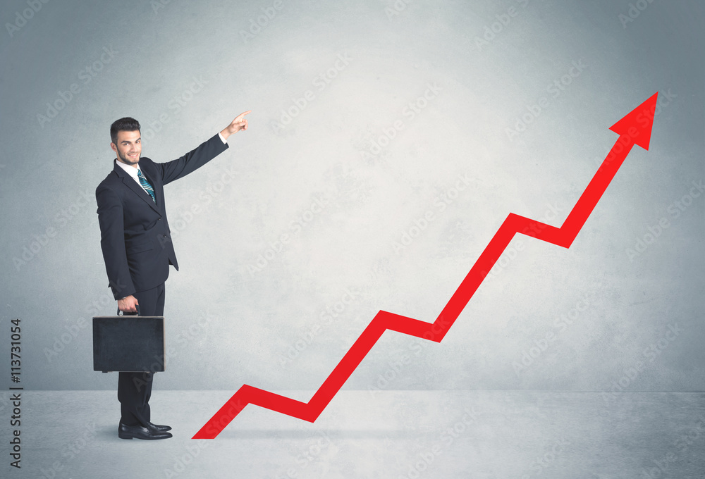 Climbing on red graph arrow Climbing on red graph arrow