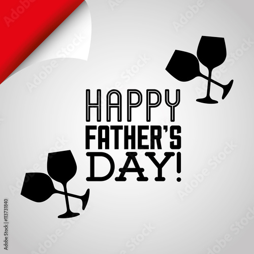 happy fathers day design 