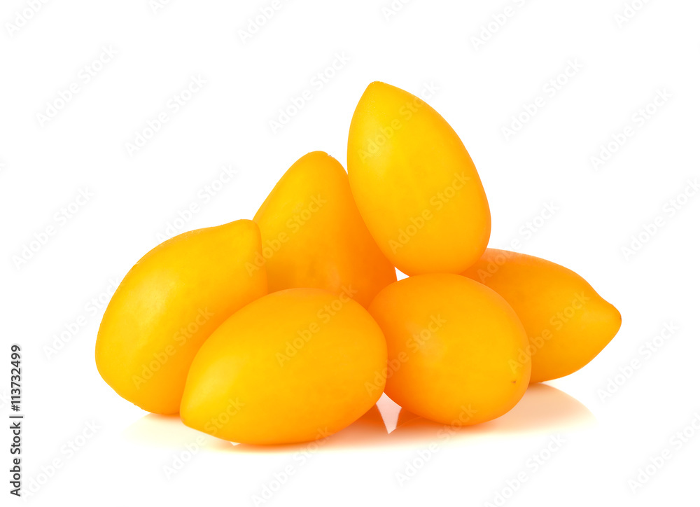 cherry tomatoes on white background cherry tomatoes on white background
