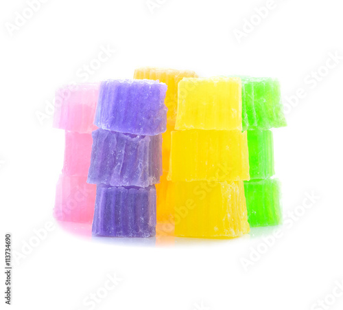Colorful sweetness jelly in thailand