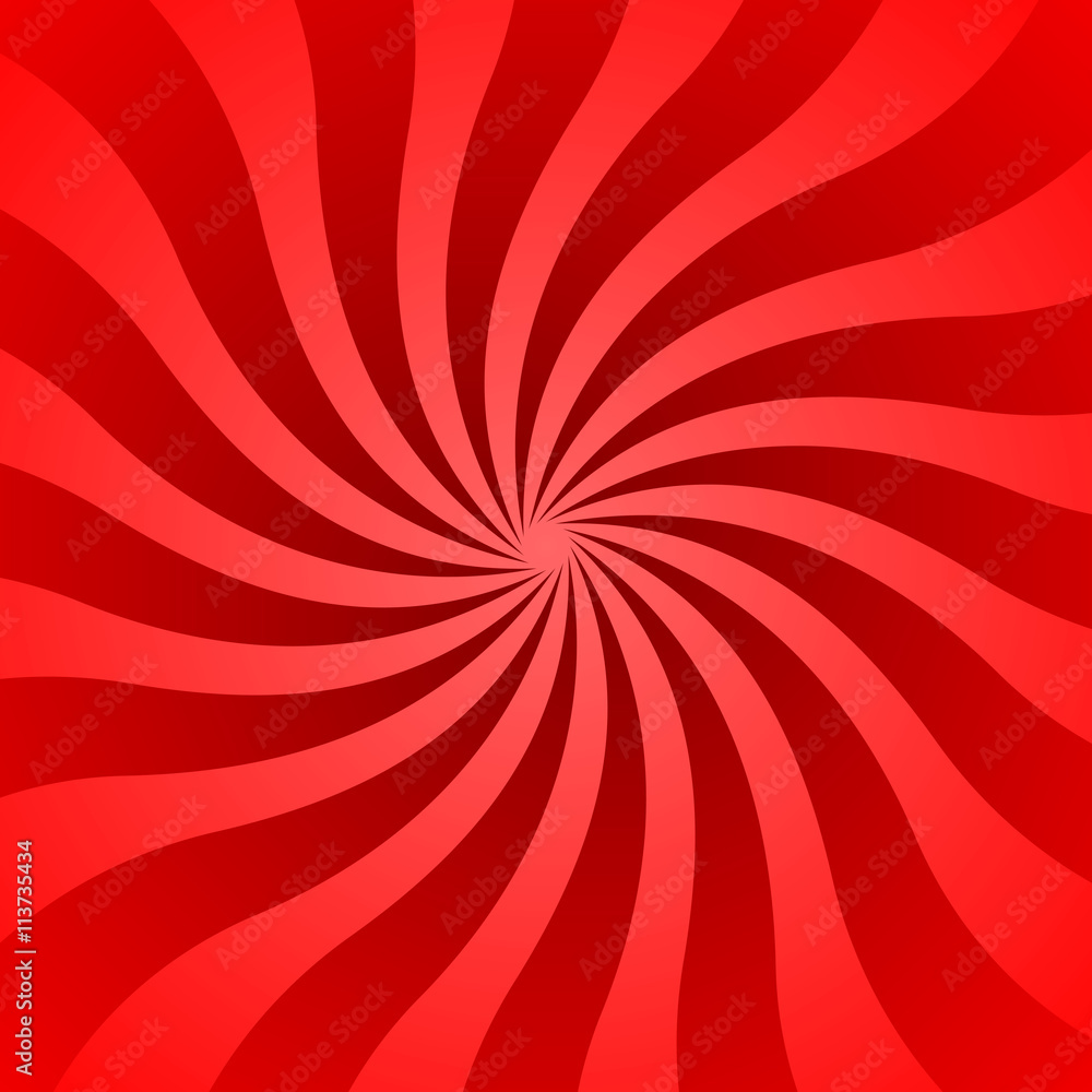 Red rays poster. Popular ray star burst background television vintage ...