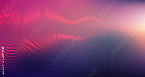 glowing ball and red beams of light on a dark background