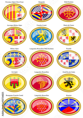 Regions of France flags © Trots