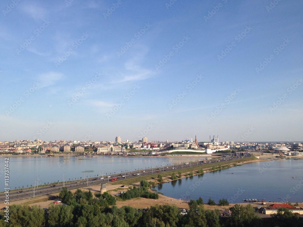 Kazan from height, Russia