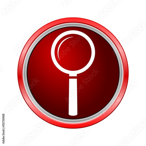 Search Icon (Lupa), Internet button on white background