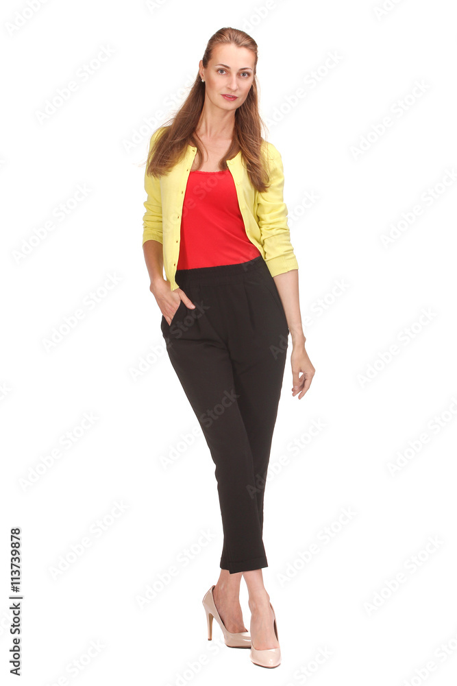 Fototapeta premium Portrait of happy beautiful woman
