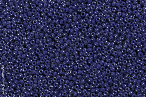 Dark blue beads.