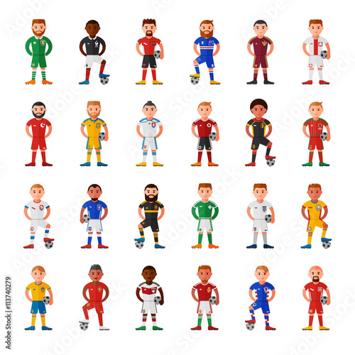 football teams flat icon