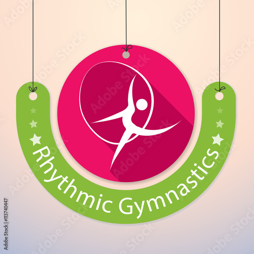 Rhythmic Gymnastics - Colorful Paper Tag for Sports