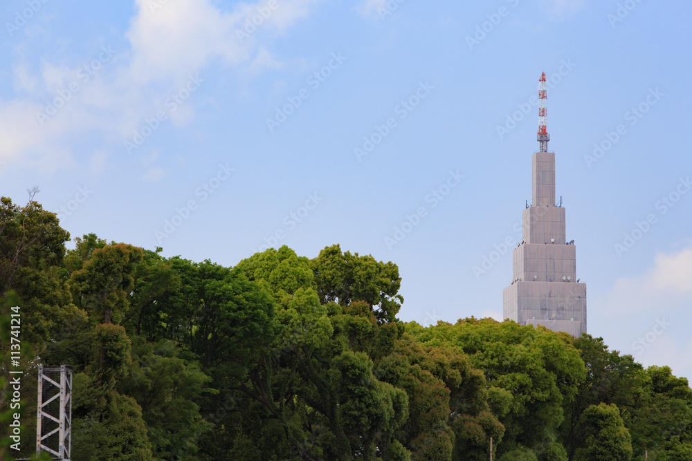NTTドコモ代々木ビル -原宿からの風景-