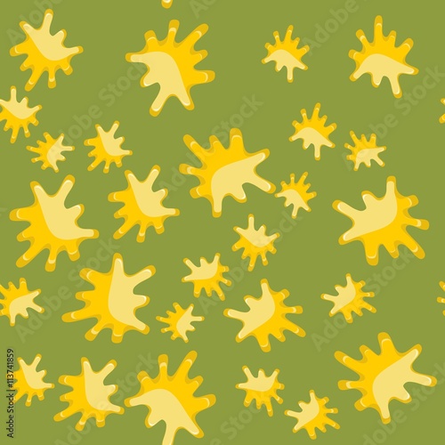 Yellow blot cartoon seamless pattern 616
