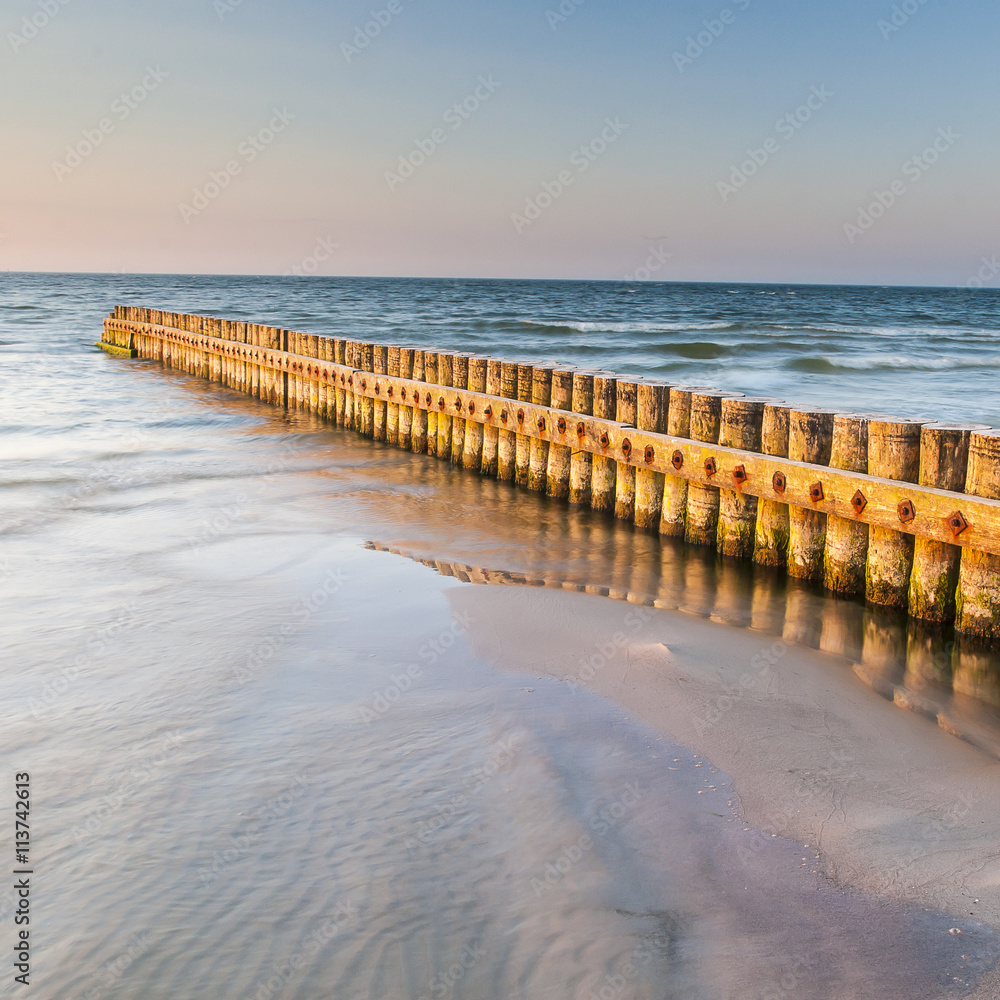 beautiful view of Polish Baltic Sea beautiful view of Polish Baltic Sea