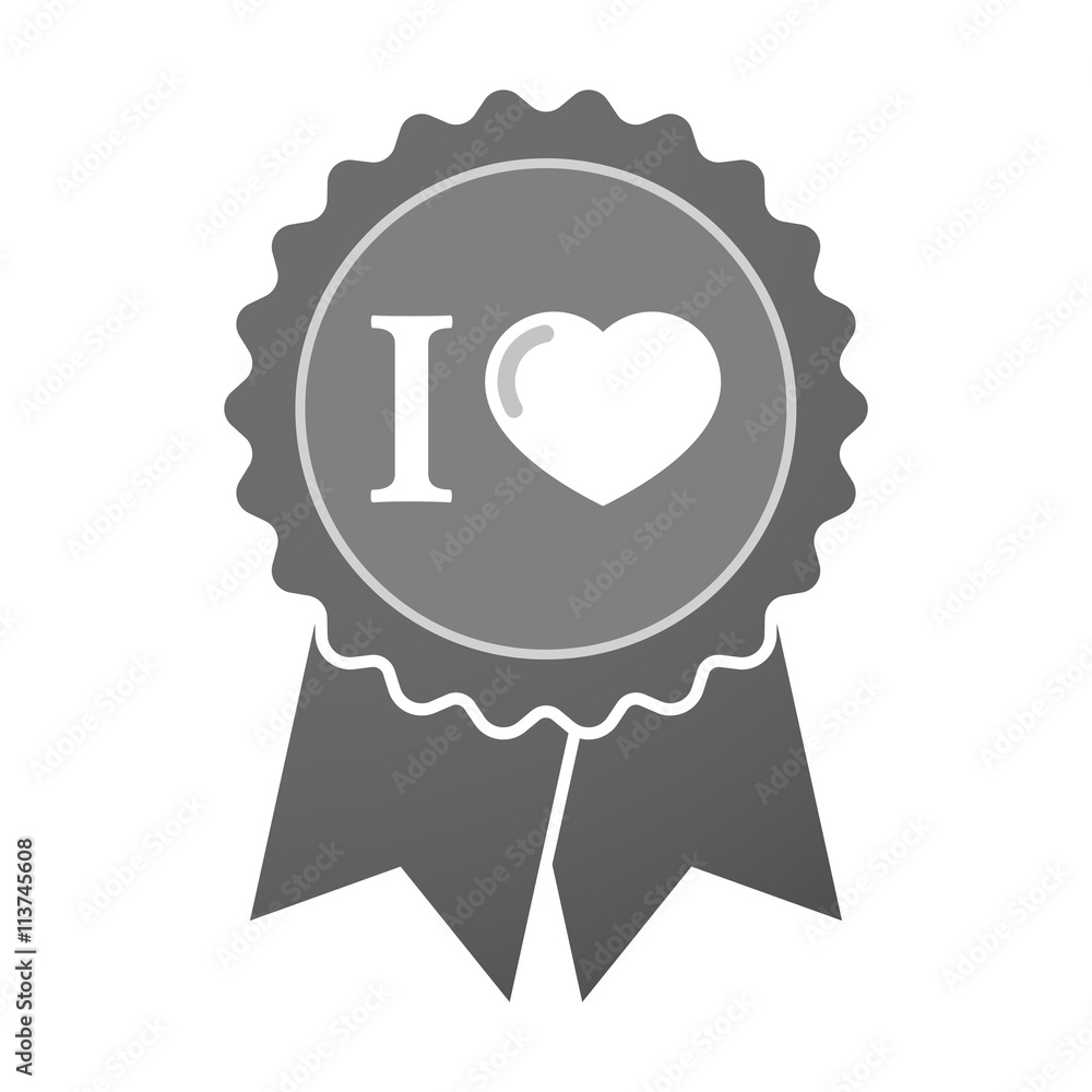 Isolated award badge with an Isolated award badge with an